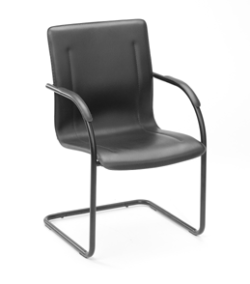 Boss Guest Chair with Black Vinyl