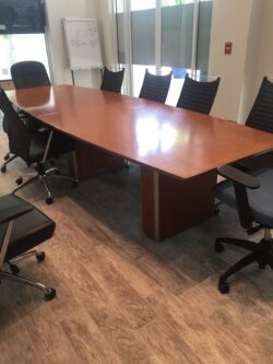 12′ Boat Shape Conference Table